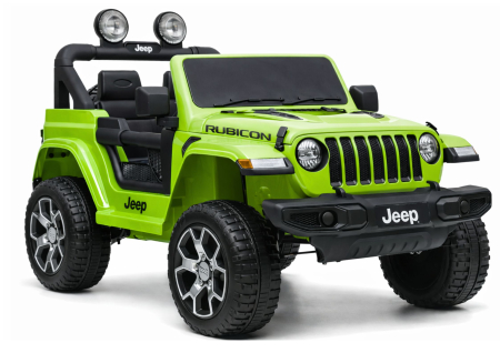 JEEP RUBICON - Mașină Electrică pentru Copii Jeep Wrangler Rubicon 4x4 12V Verde