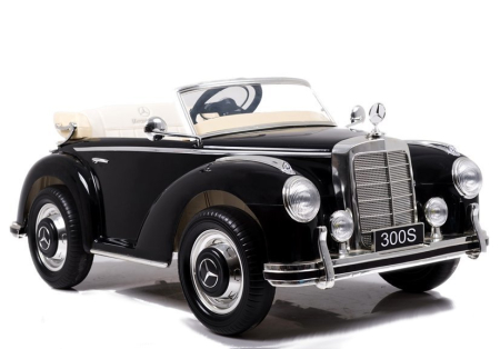 MERCEDES - Mașină Electrică pentru Copii Mercedes-Benz 300S 12V 2x45W Negru Lăcuit