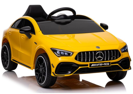 MERCEDES - Mașină Electrică pentru Copii Mercedes CLA 45S AMG 4x4 12V 180W Galben