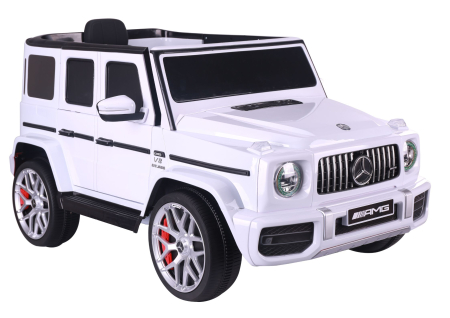 MERCEDES - Mașină Electrică pentru Copii Mercedes G63 S306-1 12V 90W Alb