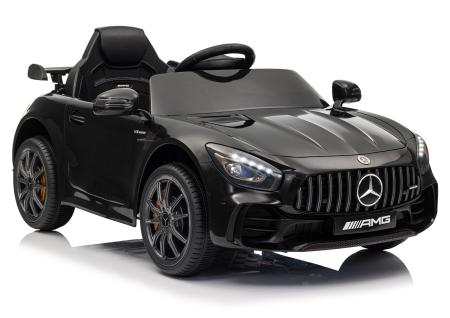 MERCEDES - Mașină electrică pentru copii Mercedes GTR 12V  2x45W, Negru