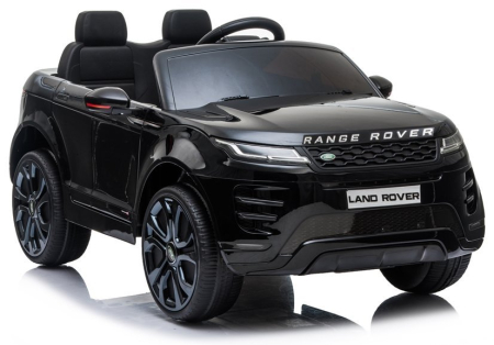 LAND ROVER - Mașină Electrică pentru Copii Range Rover Evoque 12V 2x45W Negru Lăcuit