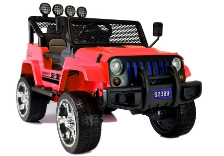 VROOMIX - Mașină Electrică pentru Copii Jeep 4x4 12V 4x45W Roșu
