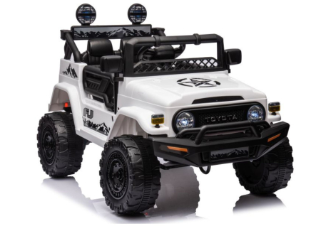 TOYOTA - Mașină Electrică pentru Copii Toyota FJ 4x4 12V 180W Alb
