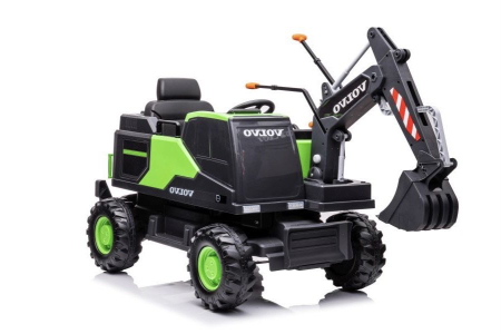 UTILAJE - Excavator Electric pentru Copii Volvo Verde