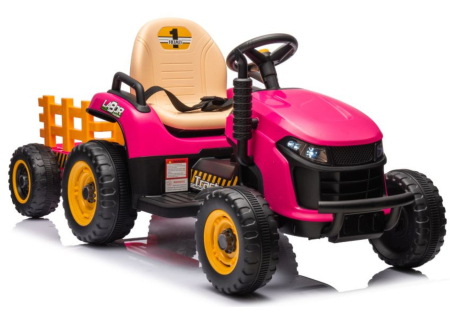 TRACTOR - Tractor Electric pentru Copii 12V 90W Roz