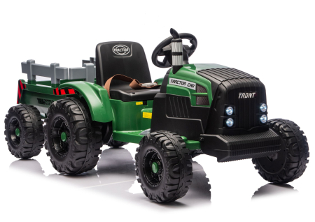 TRACTOR - Tractor Electric pentru Copii – Verde Închis