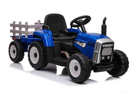 Import - Tractor Electric pentru Copii 12V cu Remorcă Albastru