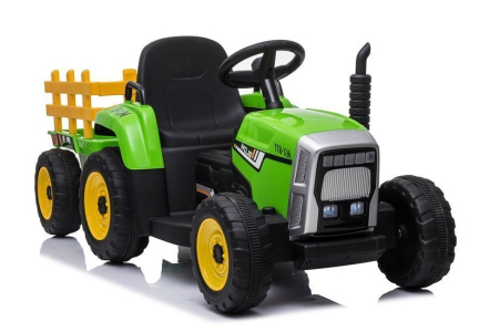 TRACTOR - Tractor Electric pentru Copii 12V cu Remorcă Verde