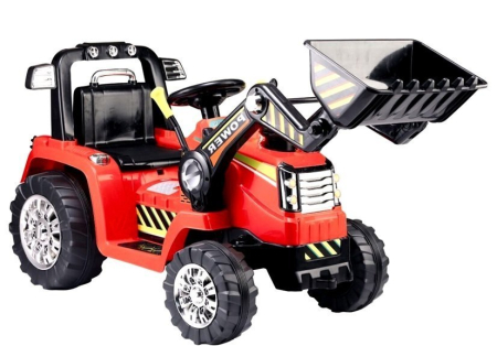UTILAJE - Excavator Electric pentru Copii 12V cu Cupă - Roșu