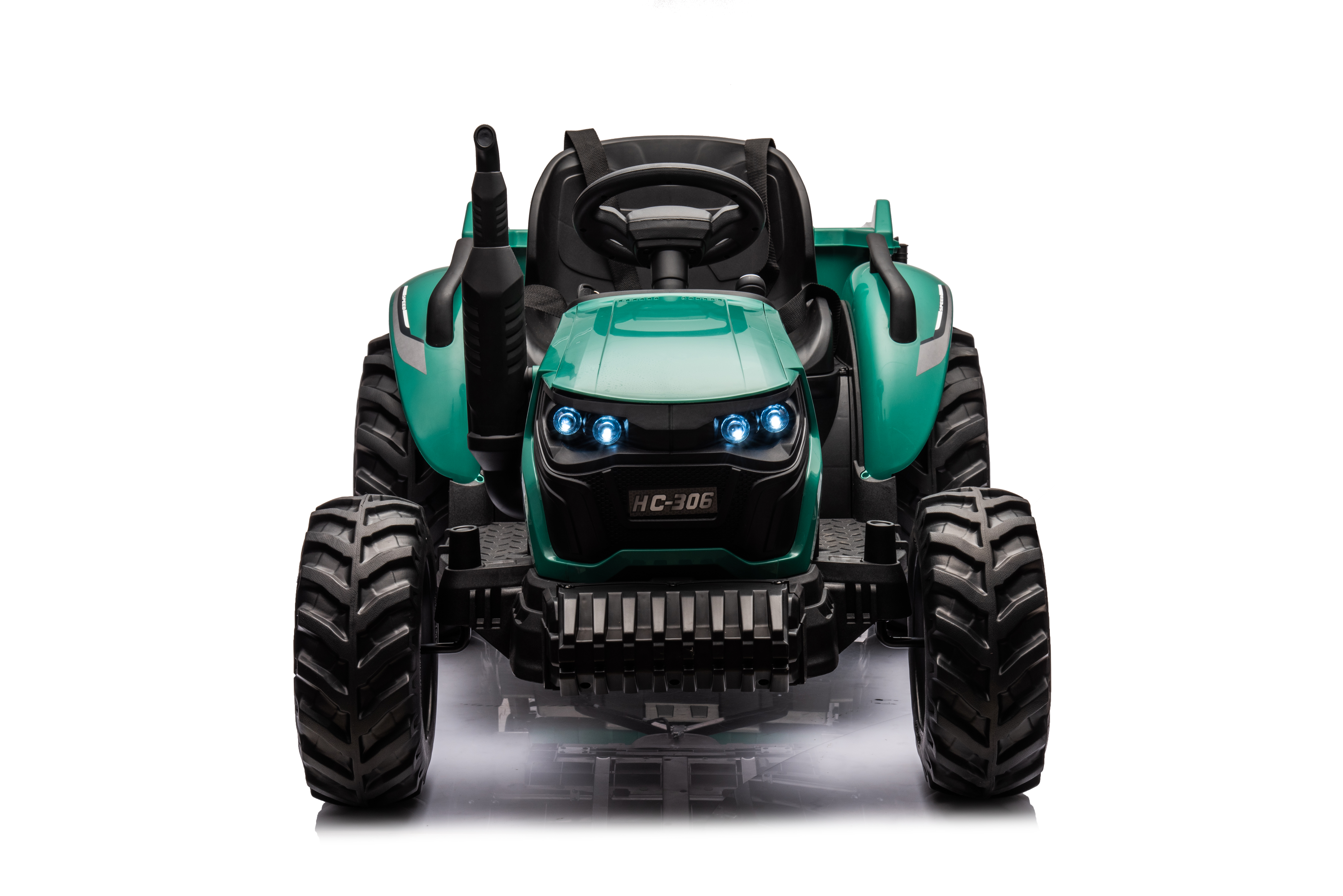 Tractor Electric pentru Copii 24V 2x95W cu Remorcă Verde Închis [3]