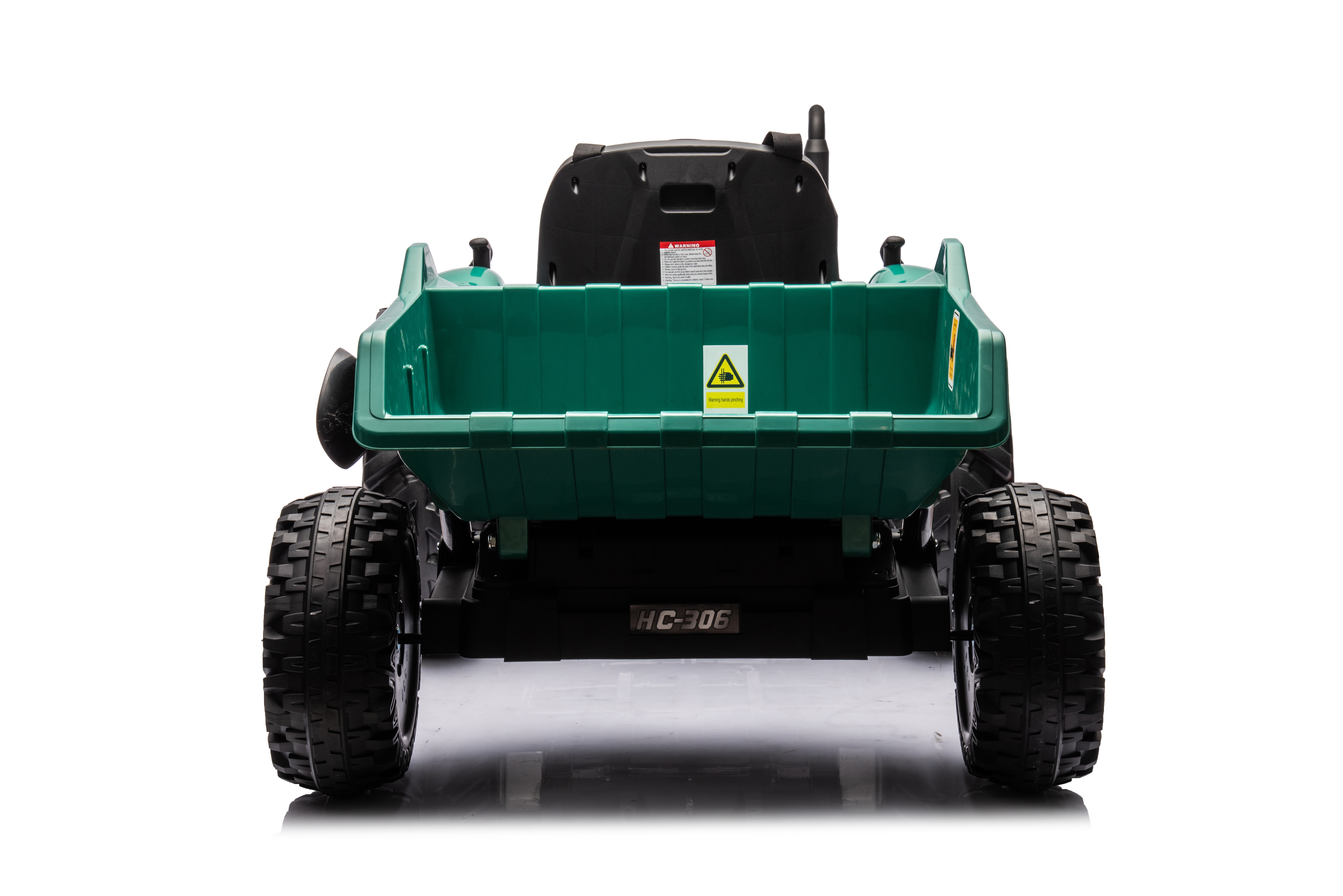 Tractor Electric pentru Copii 24V 2x95W cu Remorcă Verde Închis [6]