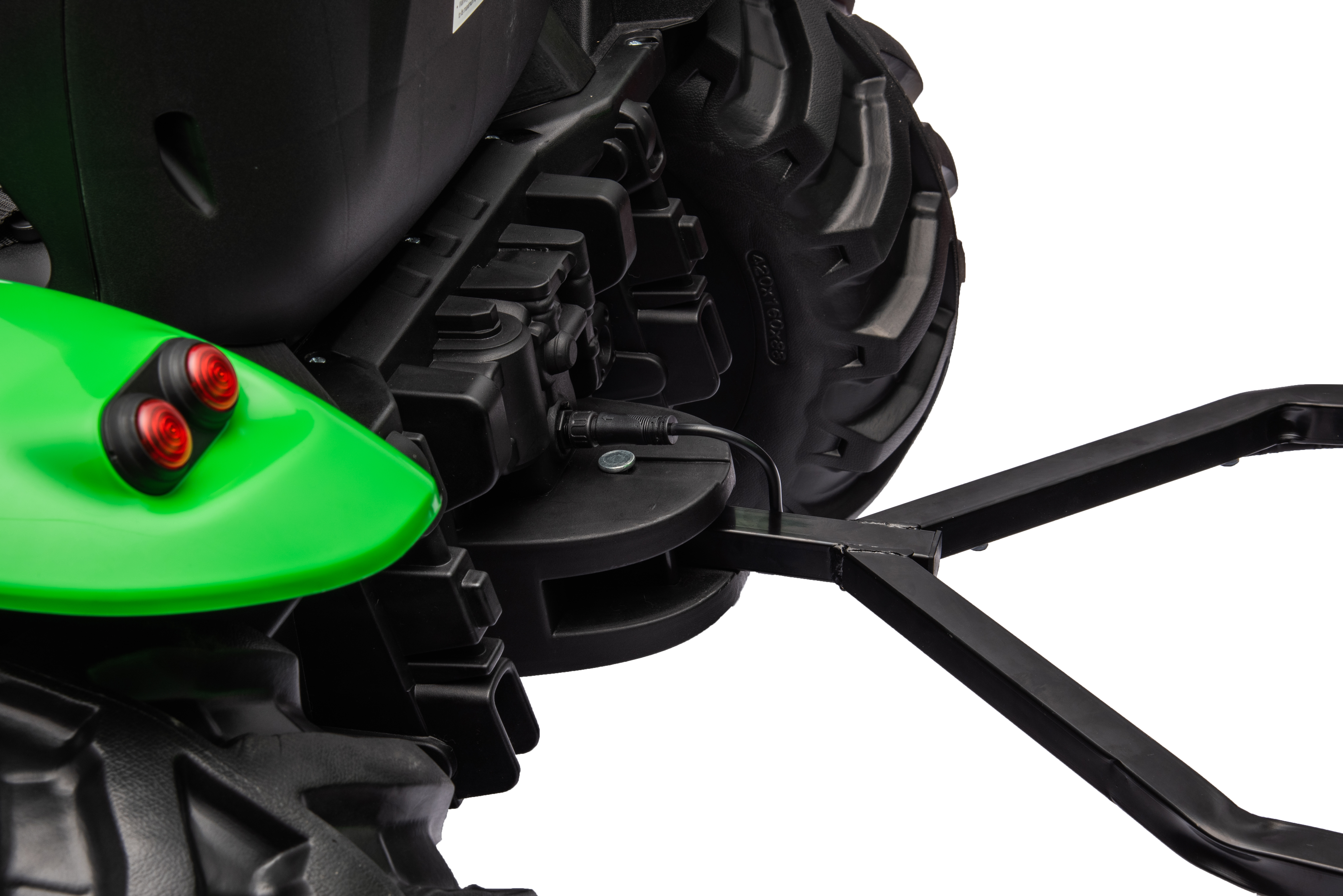 Tractor Electric pentru Copii 24V 2x95W cu Remorcă Verde Deschis [13]