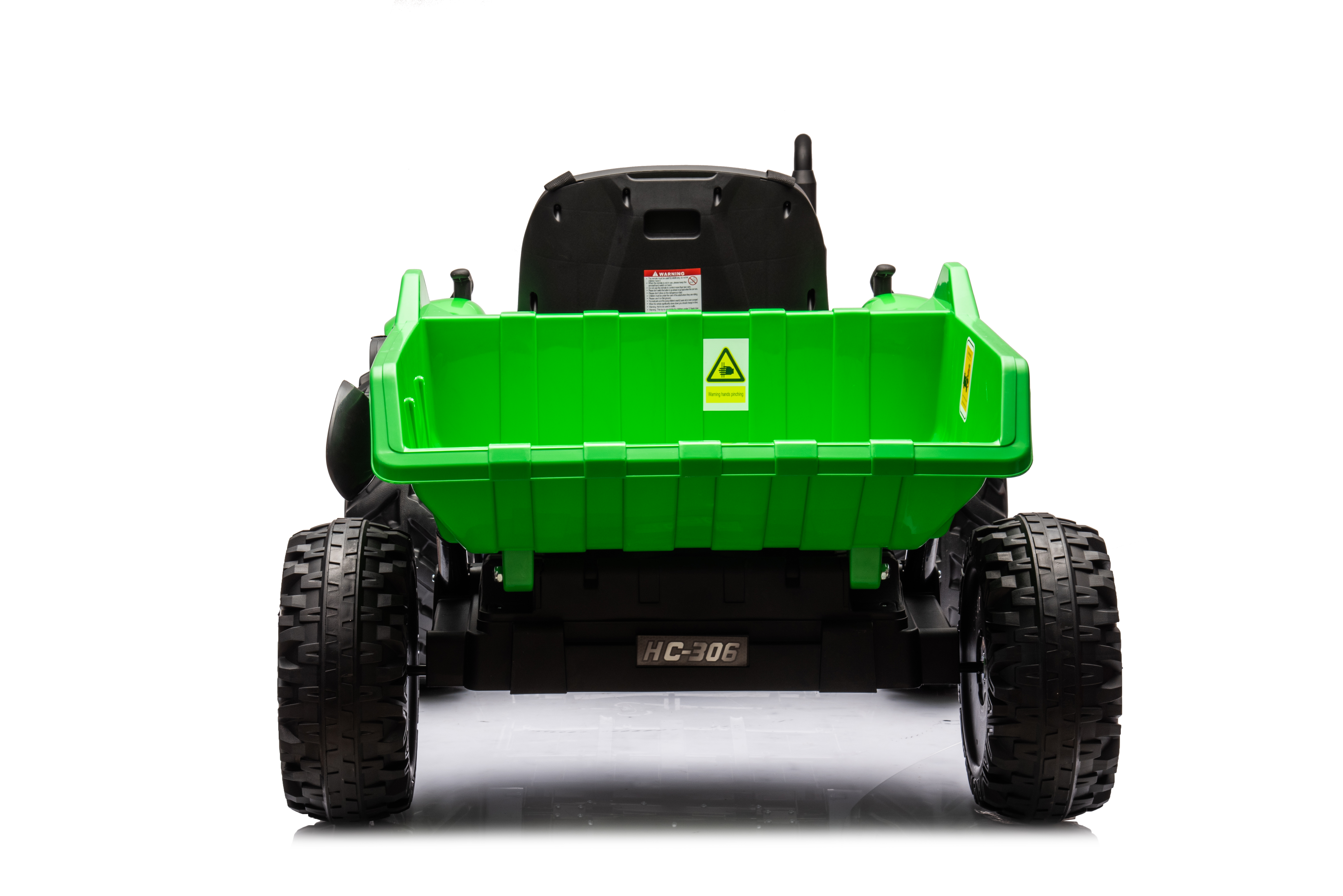 Tractor Electric pentru Copii 24V 2x95W cu Remorcă Verde Deschis [8]