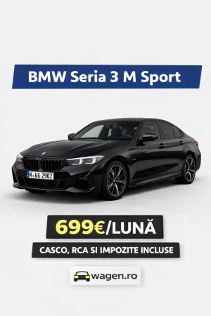 Autovehiculele noastre - BMW 318 - 699 - 318i Sedan. Cameră video. Scaune încălzite. Faruri LED. Hayon automat. Sistem de navigație