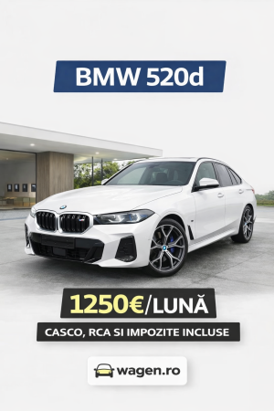 Autovehiculele noastre - BMW 520d Limuzina M-PRO - 1250 euro/luna