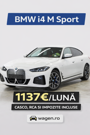 Autovehiculele noastre - BMW i4 - 1137Euro - eDrive40 Gran Coupe, Electric, 340CP