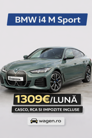 Autovehiculele noastre - BMW i4 - 1309Euro - eDrive40 M Sport, 340Cp, Electric