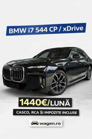 Autovehiculele noastre - BMW i7 - 1440Euro - xDrive60 Sedan, Electric, 544CP, automat