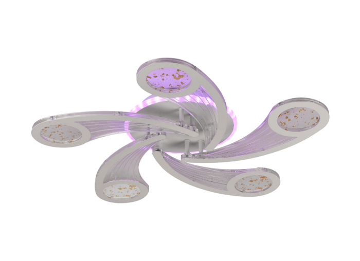 Plafoniera Drop LED 70W dimabila, 3CCT, 6650lm, alb [2]