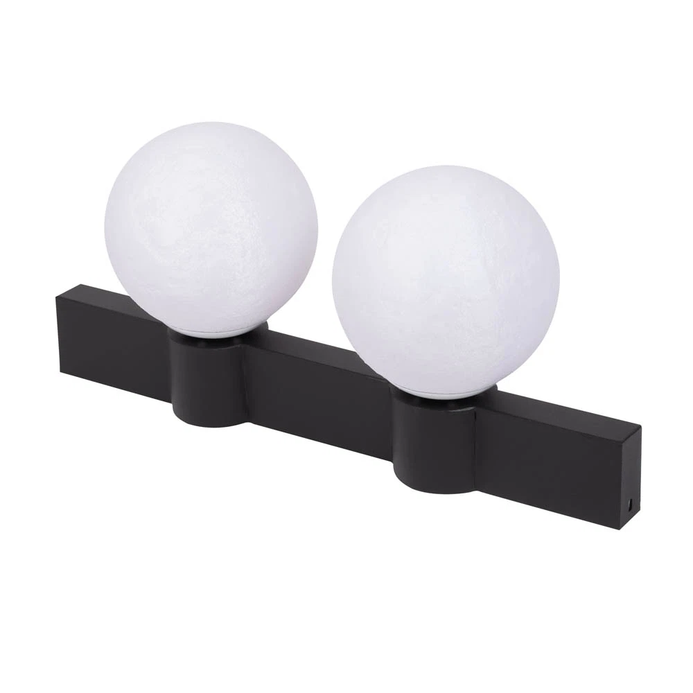 Aplica 2XE27 60W, IP20, negru+alb -  Glace [5]