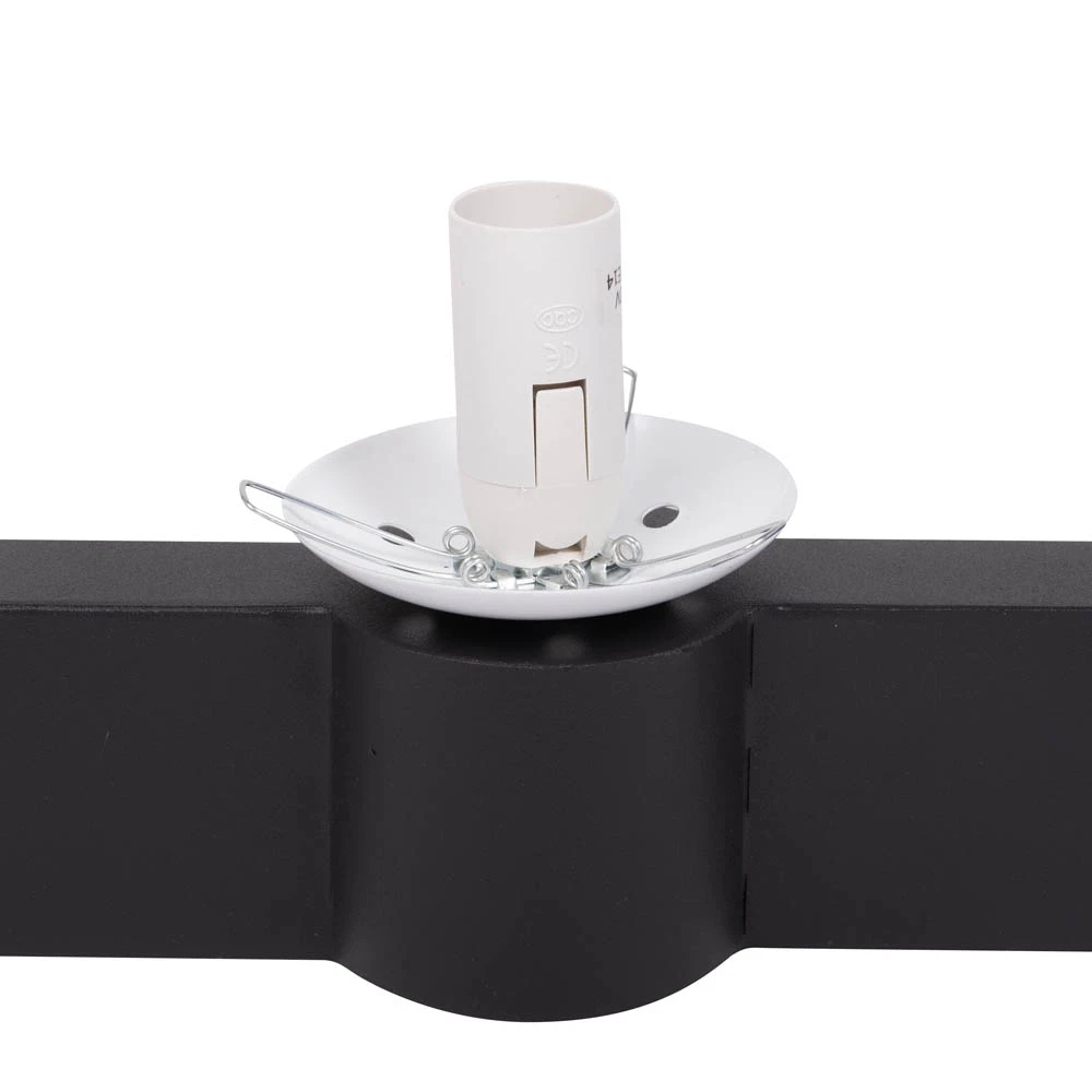 Aplica 2XE27 60W, IP20, negru+alb -  Glace [8]