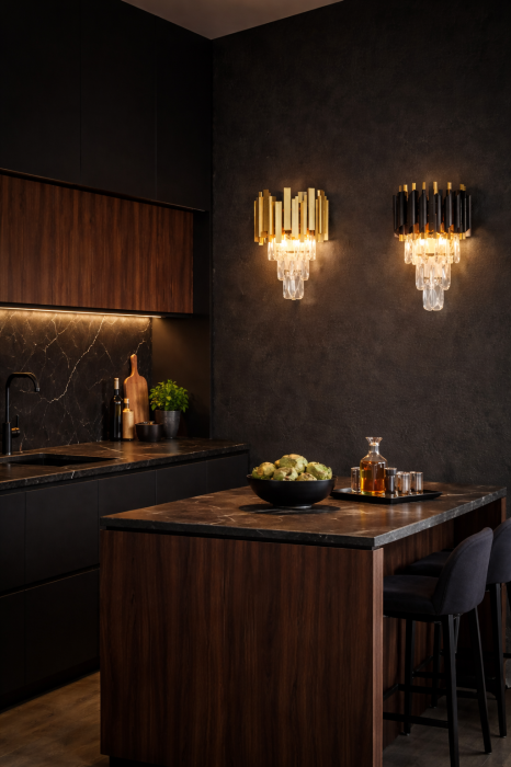 Aplică Cristal 2xE14 max 40W auriu [4]