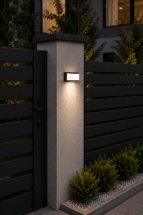 Aplica de exterior E27, 12x13.5x24.9cm, 60W, IP44, negru - Sorey [2]
