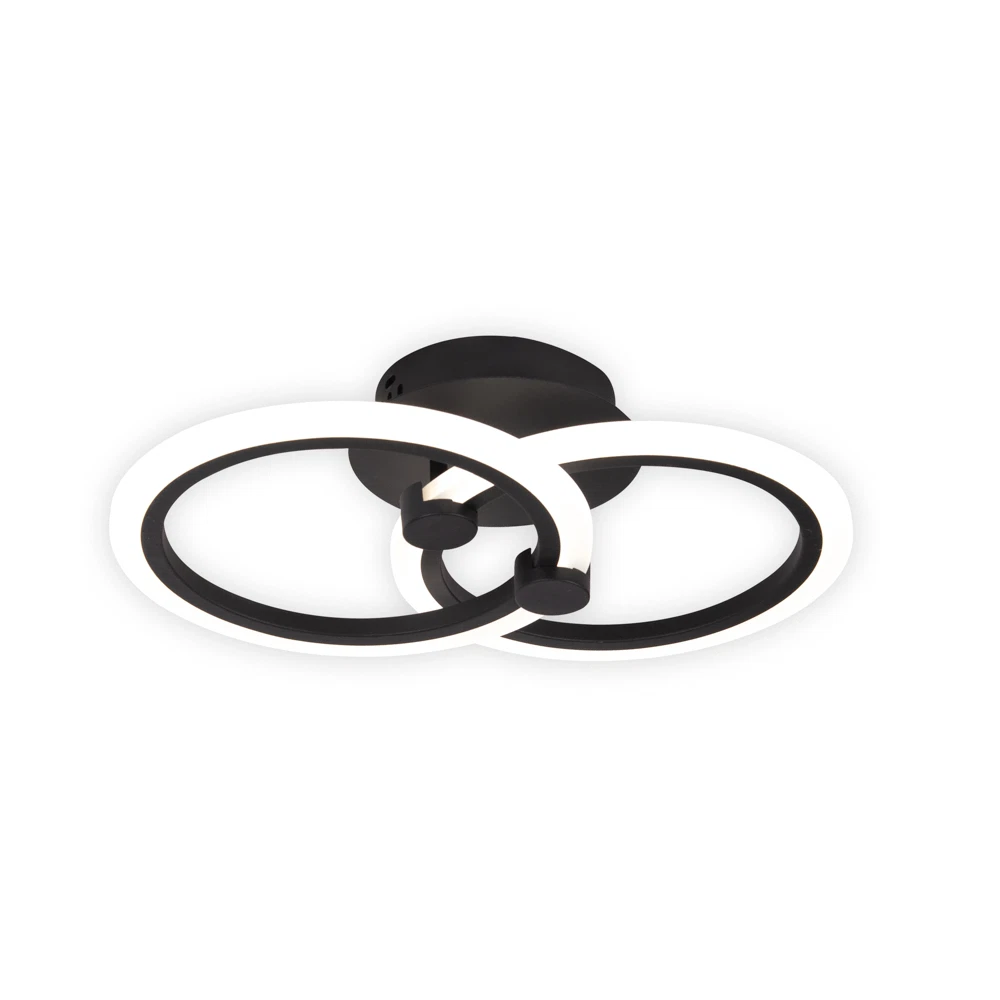 Aplica LED 1650lm, 30W, 3CCT cu telecomanda, negru - Pearl [4]