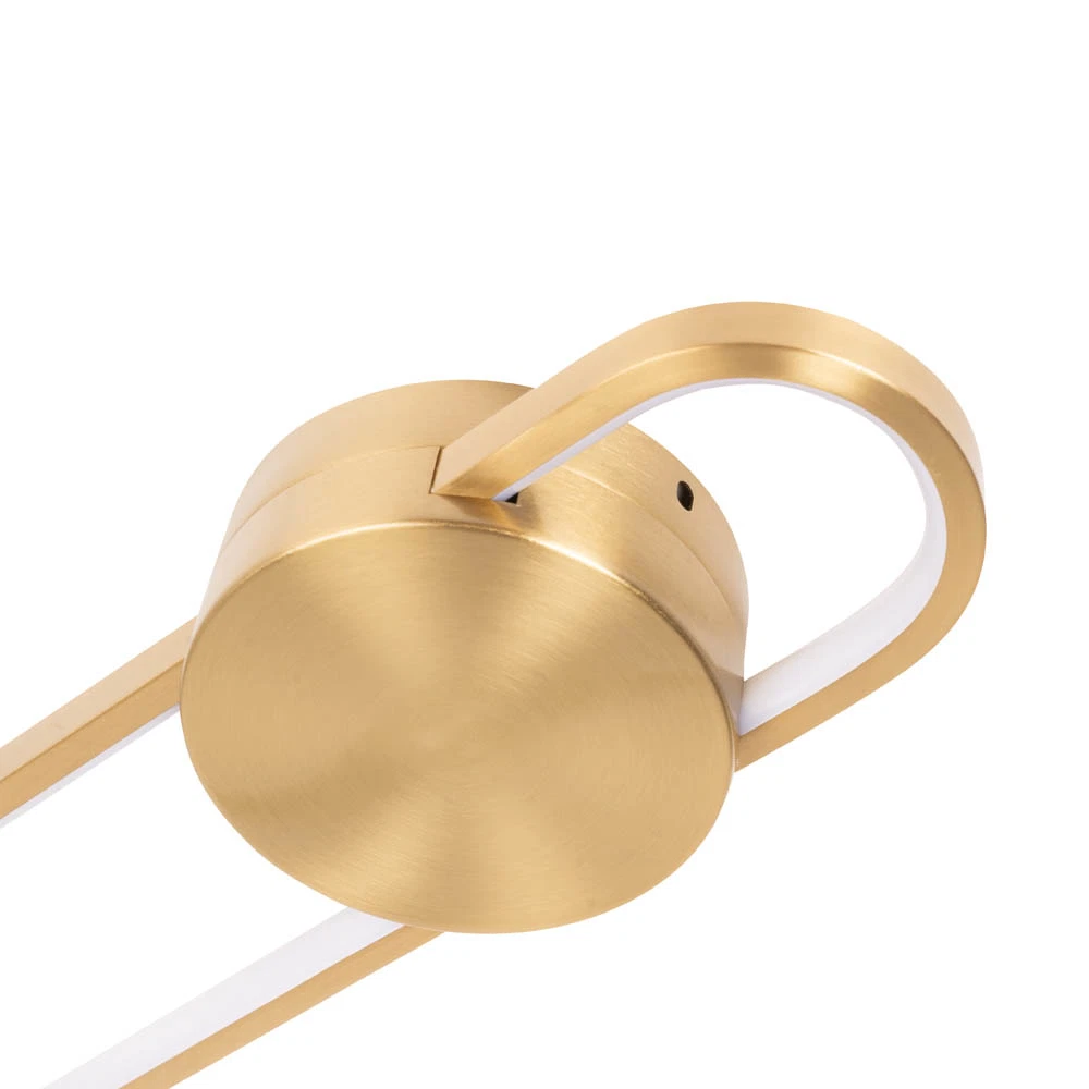 Aplica LED 1680lm, 24W, IP20, 16x40cm, auriu - Zenith [8]