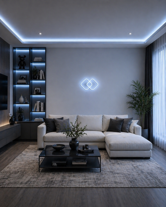 Aplica LED 28W, 3CCT ON/OFF, 33x26x9cm, IP20, alb - Aria [4]