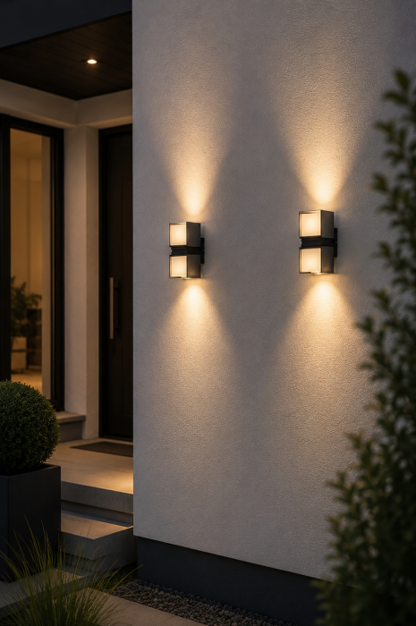 Aplica LED de exterior 1080lm, 18W, 23.2x14cm, IP65, lumina neutra, negru [2]