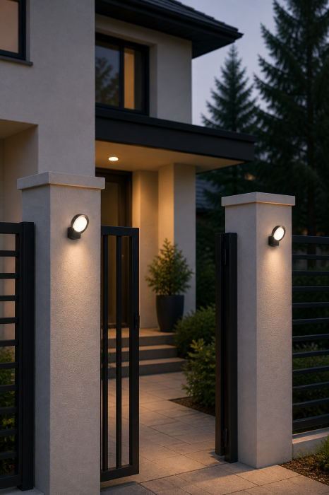 Aplica Led de exterior 1280lm, 16W, 21x18x15cm, IP54, lumina neutra, negru [2]