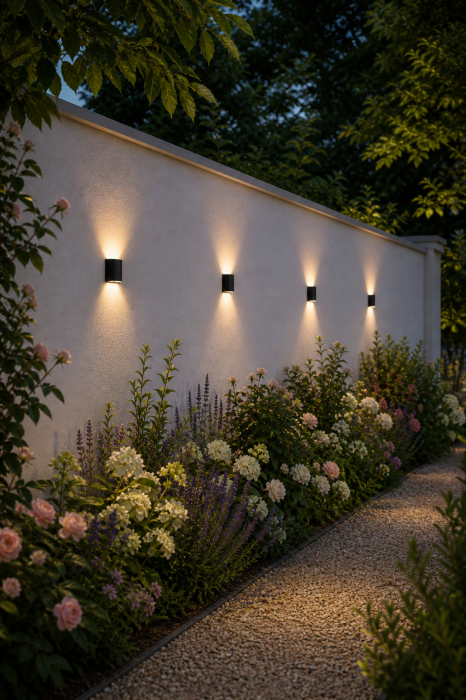 Aplica Led de exterior 255lm, 2x2W,  IP54, lumina calda, negru [2]