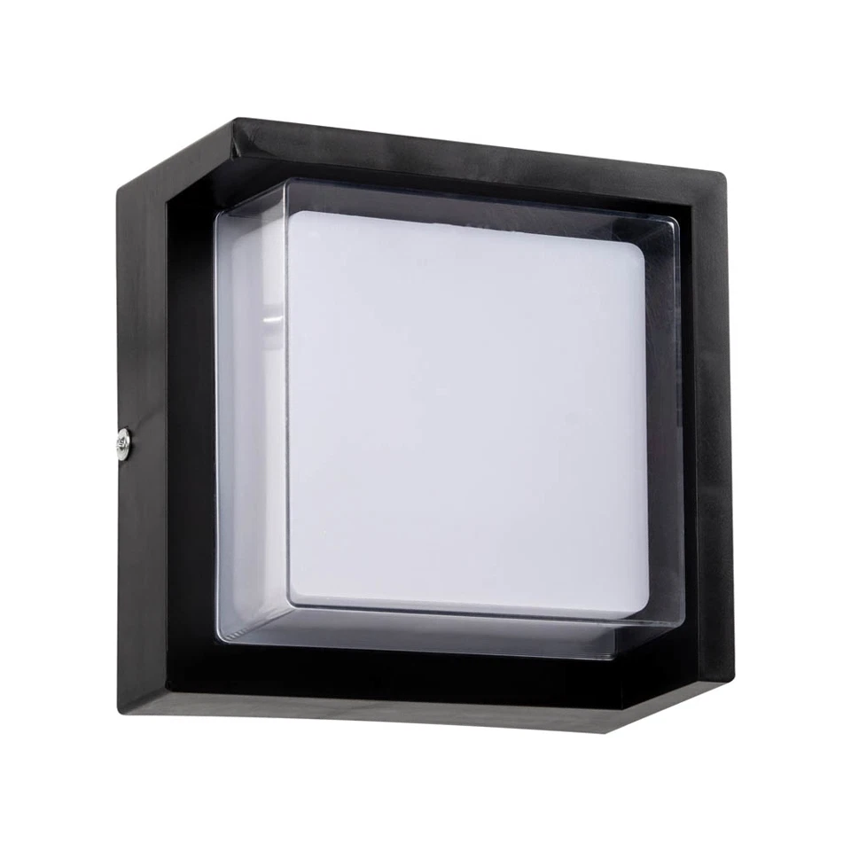Aplica LED de exterior 840lm, 12W, 17cm, IP65, negru - Siera patrat [5]