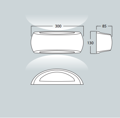 Aplica Led E27 de exterior 800lm, 6W, 13x30cm, lumina neutră IP66, gri - Francy [9]