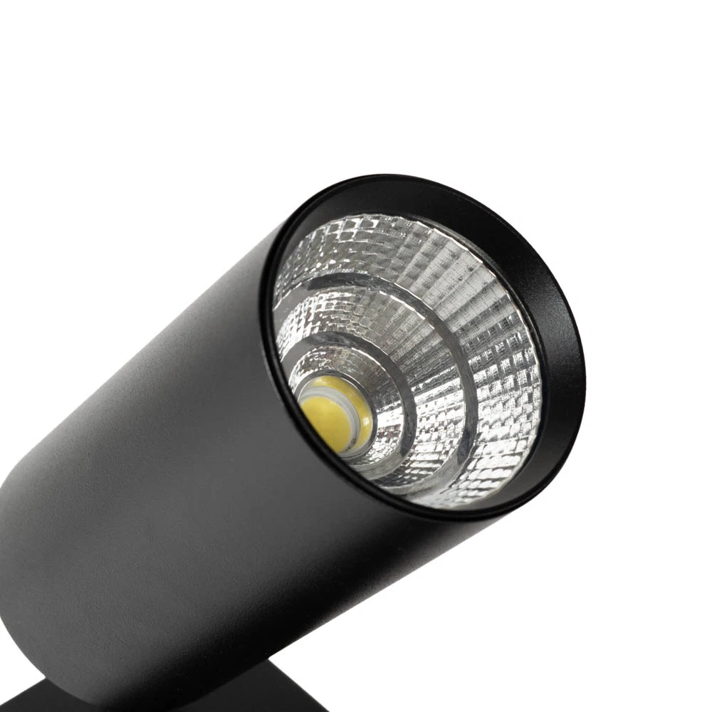 Aplica LED tip spot 10W, 15x11x5.5cm, IP20, lumina rece, negru - Kabo [7]