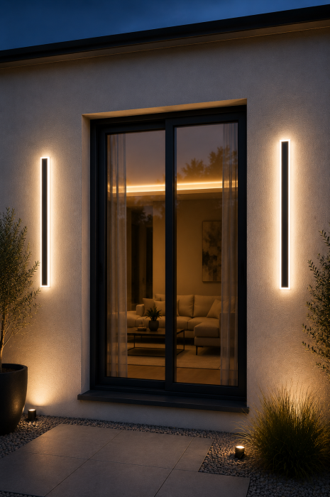 Aplica liniara Led de exterior 900lm, 18W,  IP65, lumina neutra, negru [3]