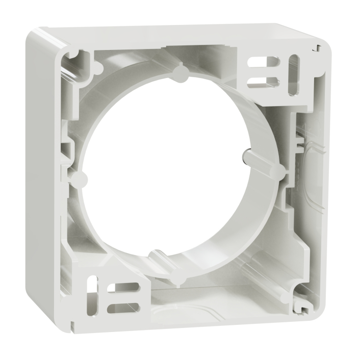 Cadru pentru montaj aparent 1 post, rama simpla, Sedna Design, alb, SDD111901 [3]