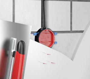 Capac pentru doza aparat Ø 60 mm, rosu [2]