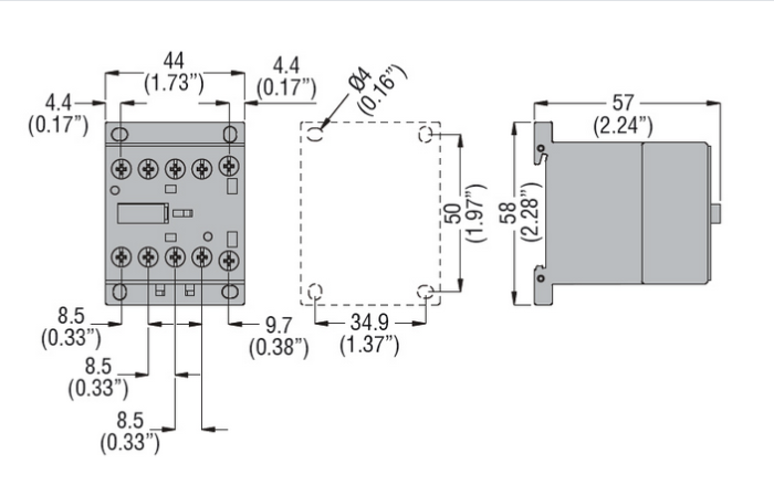 Contactor 3 poli, curent de lucru IEC Ie (AC3) = 6A, bobina AC 50/60Hz, 230VAC [4]