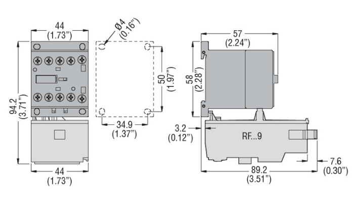 Contactor 3 poli, curent de lucru IEC Ie (AC3) = 6A, bobina AC 50/60Hz, 230VAC [3]