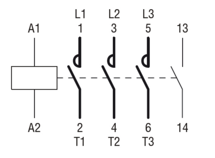 Contactor 3 poli, curent de lucru IEC Ie (AC3) = 9A, bobina AC 50/60Hz, 230VAC [4]
