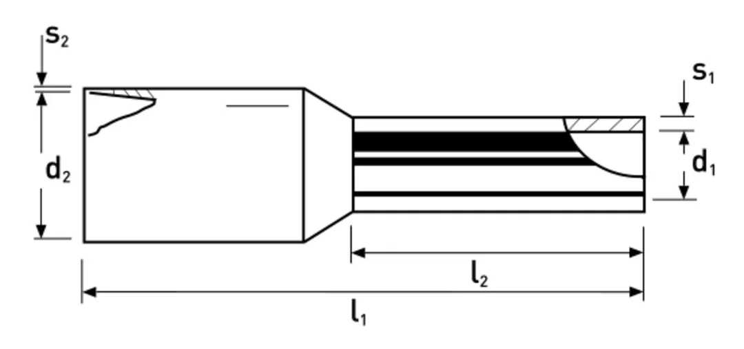 Ferule (Pini terminali) 120 mm²/27 mm, albastru, set 10 buc [3]
