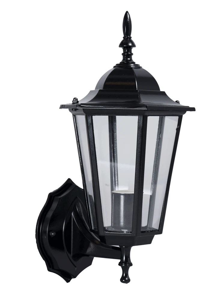 Lampa de gradina cu dulie E27, 19x37.5cm, 60W, IP44, negru - Corona [3]