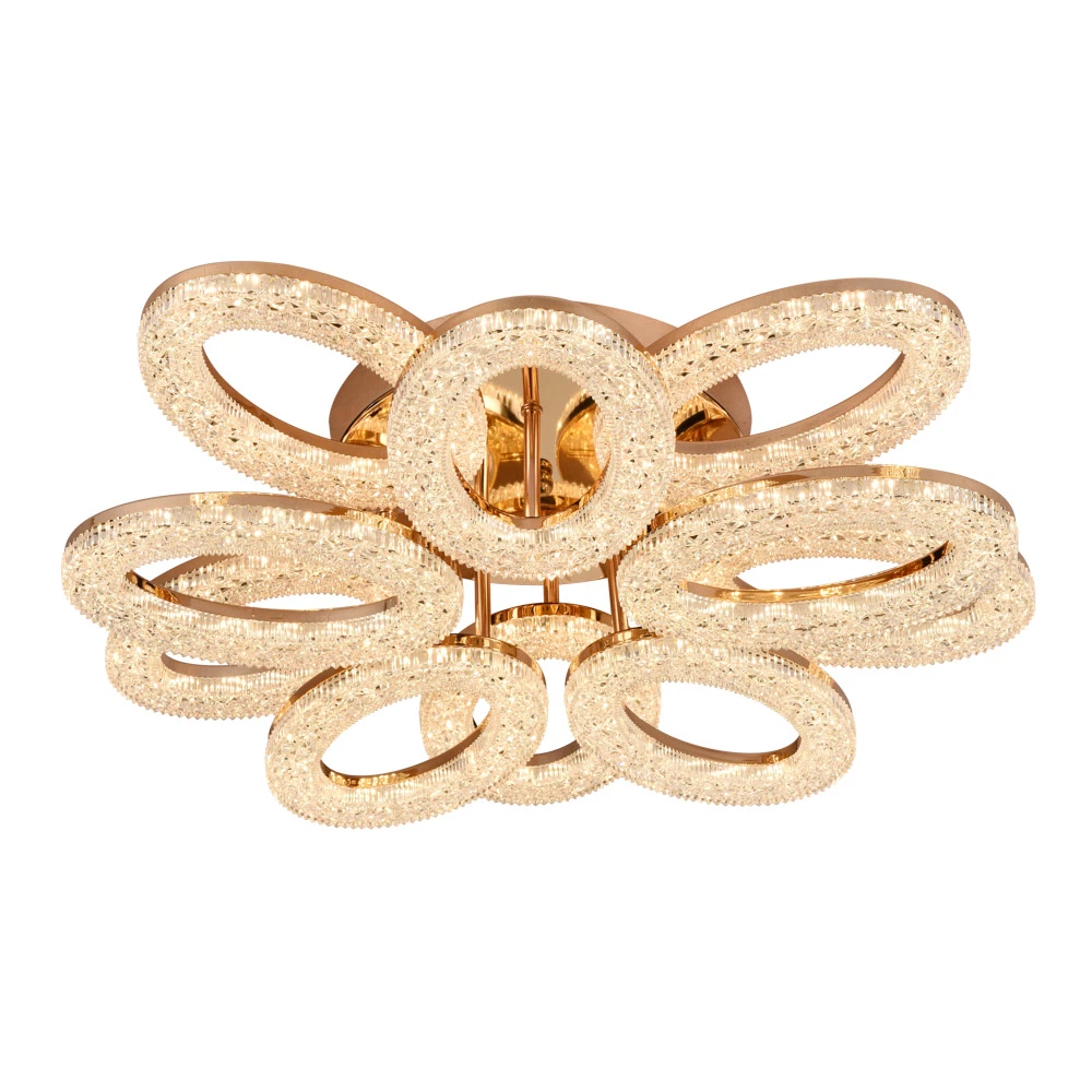 Lustra LED 15360lm 120W 3CCT IP20, auriu - Lucce [5]