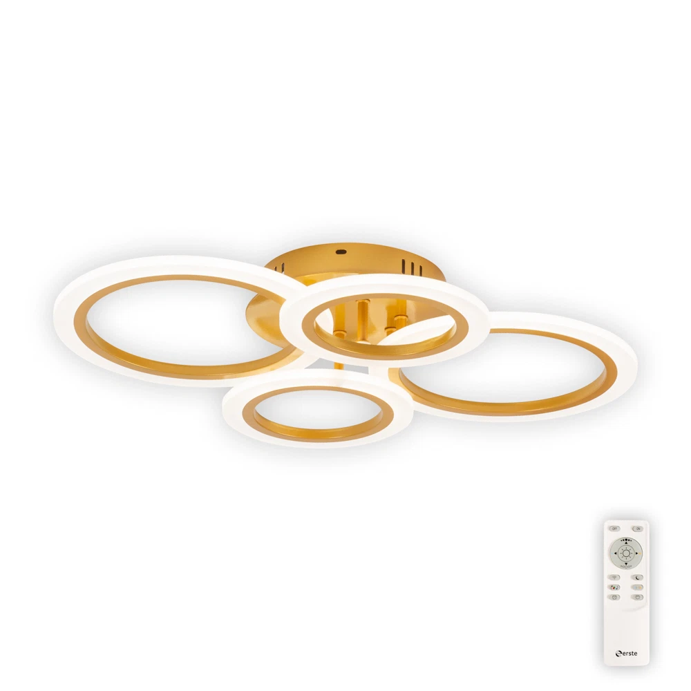 Lustra LED 3120lm 52W 56cm 3500-6000K cu telecomanda - Oro [4]