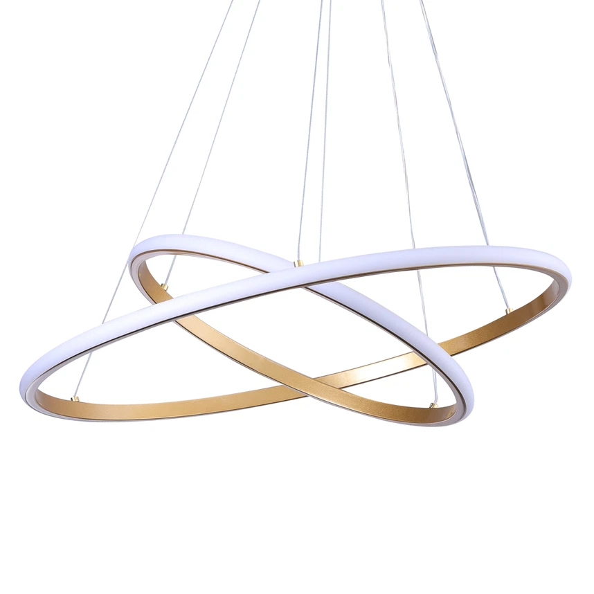 Pendul LED 3300lm, 60W, 2700-5400K, auriu- Halo [2]