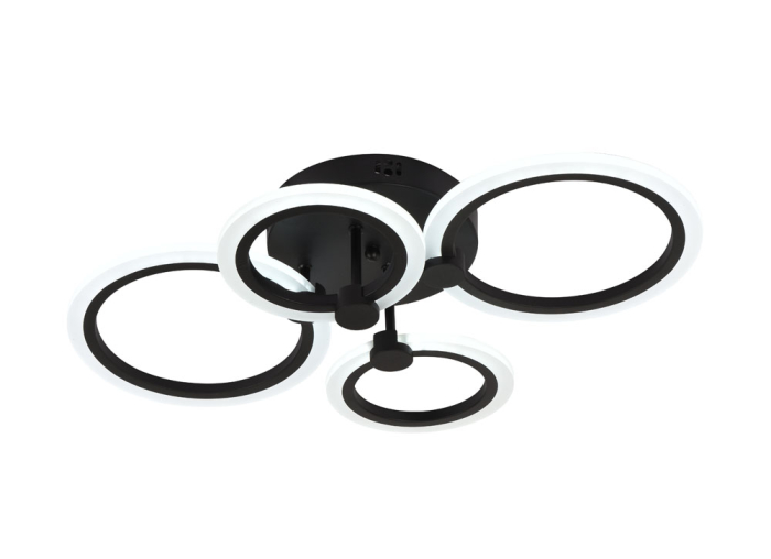 Lustra living LED URBAN, 3150lm, 45W, 3CCT, negru, dimabila [6]