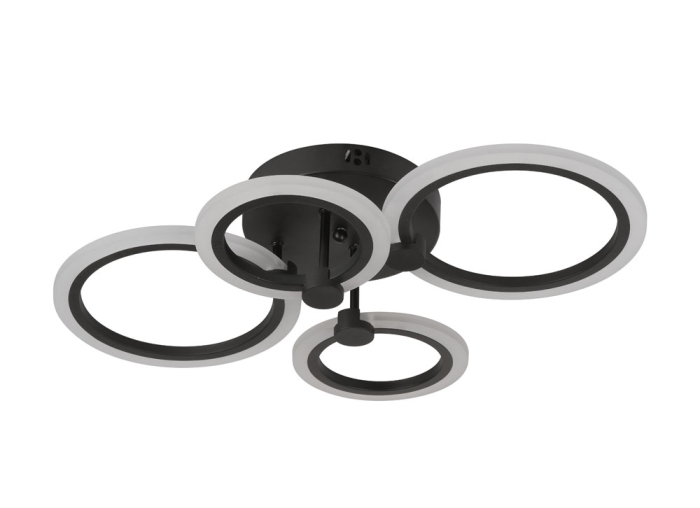 Lustra living LED URBAN, 3150lm, 45W, 3CCT, negru, dimabila [4]